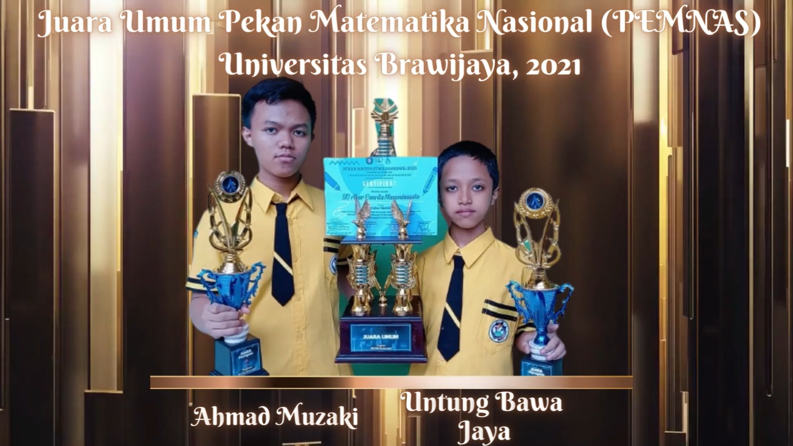 Tim Sekolah Terbaik dalam Event PEMNAS BRAWIJAYA 2021